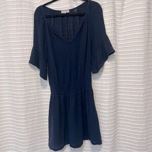 Michael Stars Blue V-Neck Dress